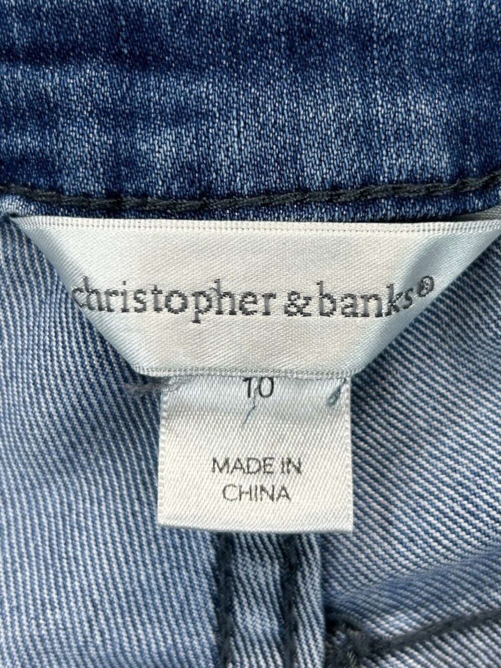 Christopher & banks Jeans Womens Size 10 Blue Denim Mid Rise Boot Cut Stretch
